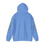 Progress Over Perfection Graphic Hooded Comfy Sweatshirt (Unisex) Carolina Blue