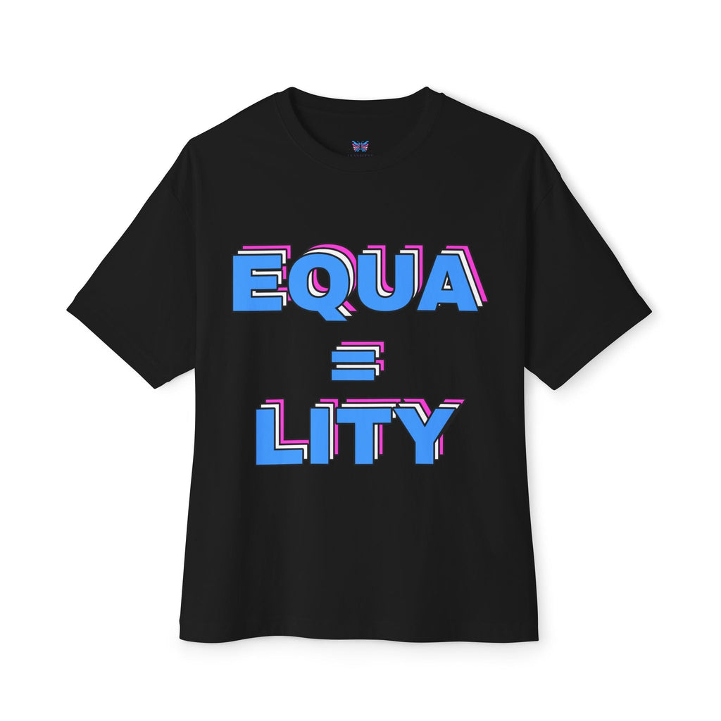 Equality Tee Transcend Comfy Cotton Graphic T-Shirt (Unisex) Black