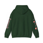 Love Everyone Gothic Graphic Transcend Hoodie Sweatshirt (Unisex) Forest Green