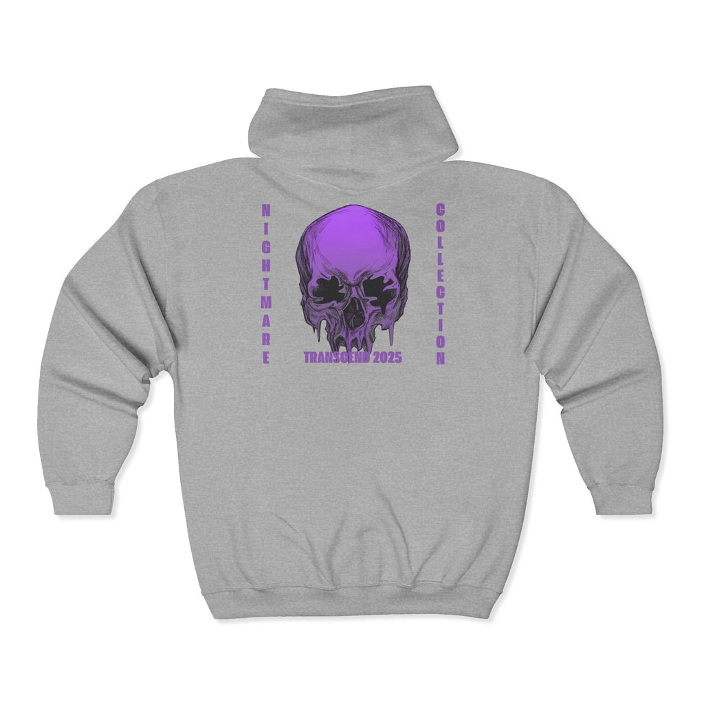 Nightmare Collection Zip-Up Transcend Hoodie (Unisex) Sport Grey