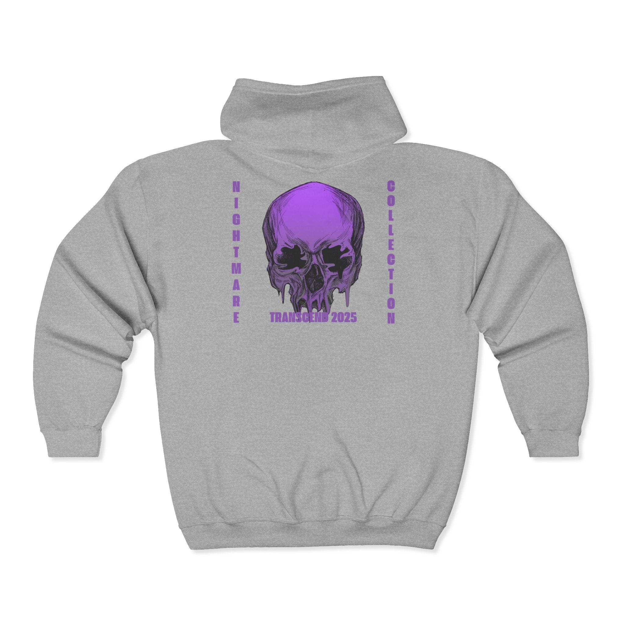 Nightmare Collection Zip-Up Transcend Hoodie (Unisex) Sport Grey