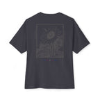 Grayed Sunflower Gothic Graphic Oversized Transcend T-Shirt (Unisex) Dark GrayGrayed Sunflower Gothic Graphic Oversized Transcend T-Shirt (Unisex) Dark Gray