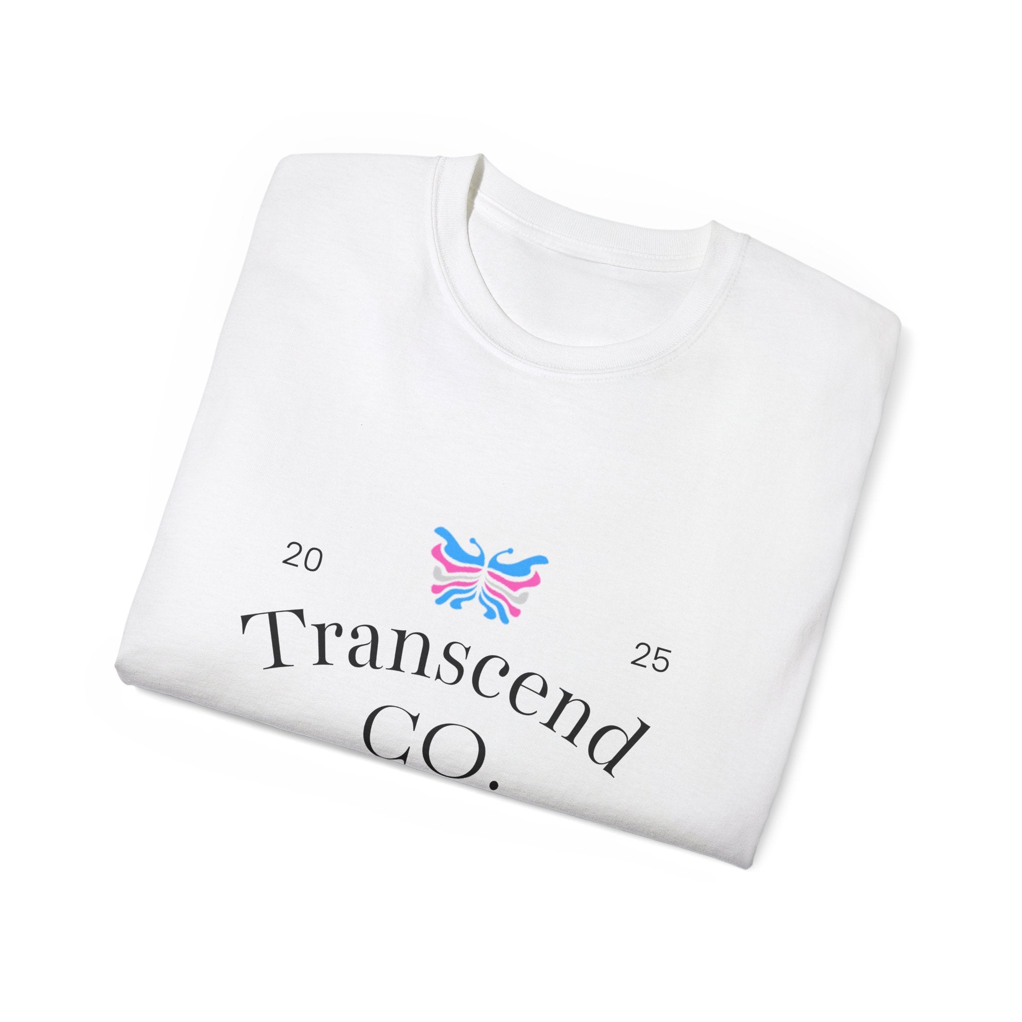 Transcend CO. Premium Tee Ultra Cotton Graphic T-Shirt (Unisex) White