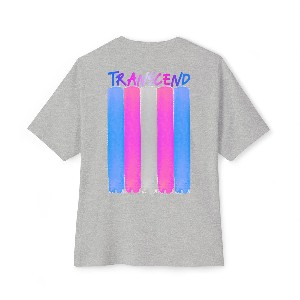 Transcend Flag Tee – Wear Your Truth Graphic Comfy Shirt (Unisex) Athletic Grey