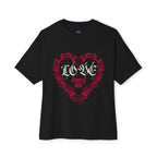 Love Everyone Gothic Graphic Oversized Transcend T-Shirt (Unisex) Black