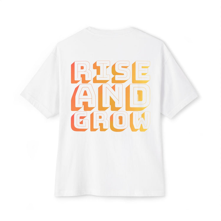 Rise And Grow Double Graphic Transcend T-Shirt (Unisex) White