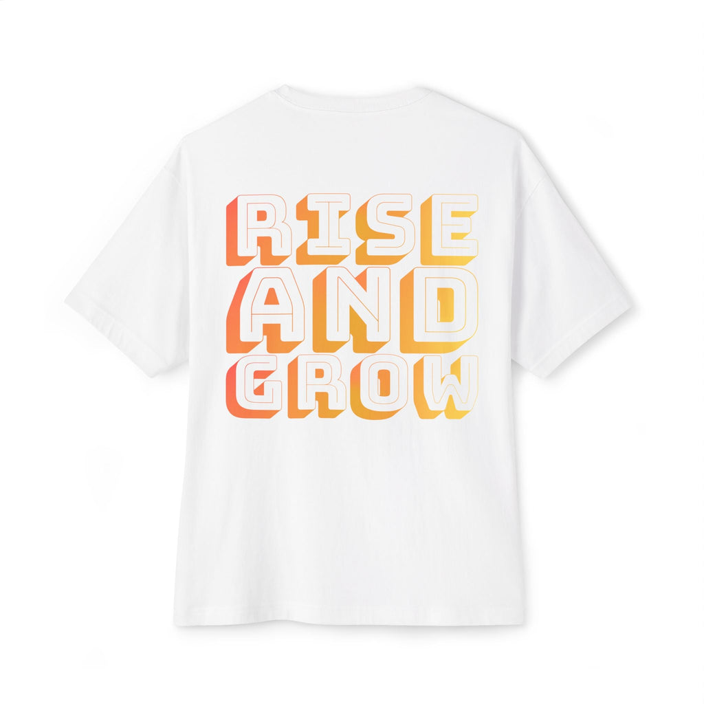 Rise And Grow Garden Transcend Graphic Oversized T-Shirt (Unisex) White