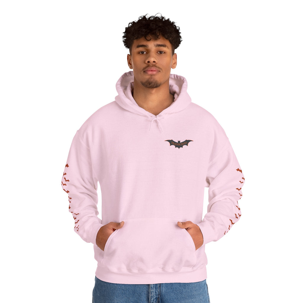 Haunted Manor Transcend Hooded Sweatshirt (Unisex) Light Pink