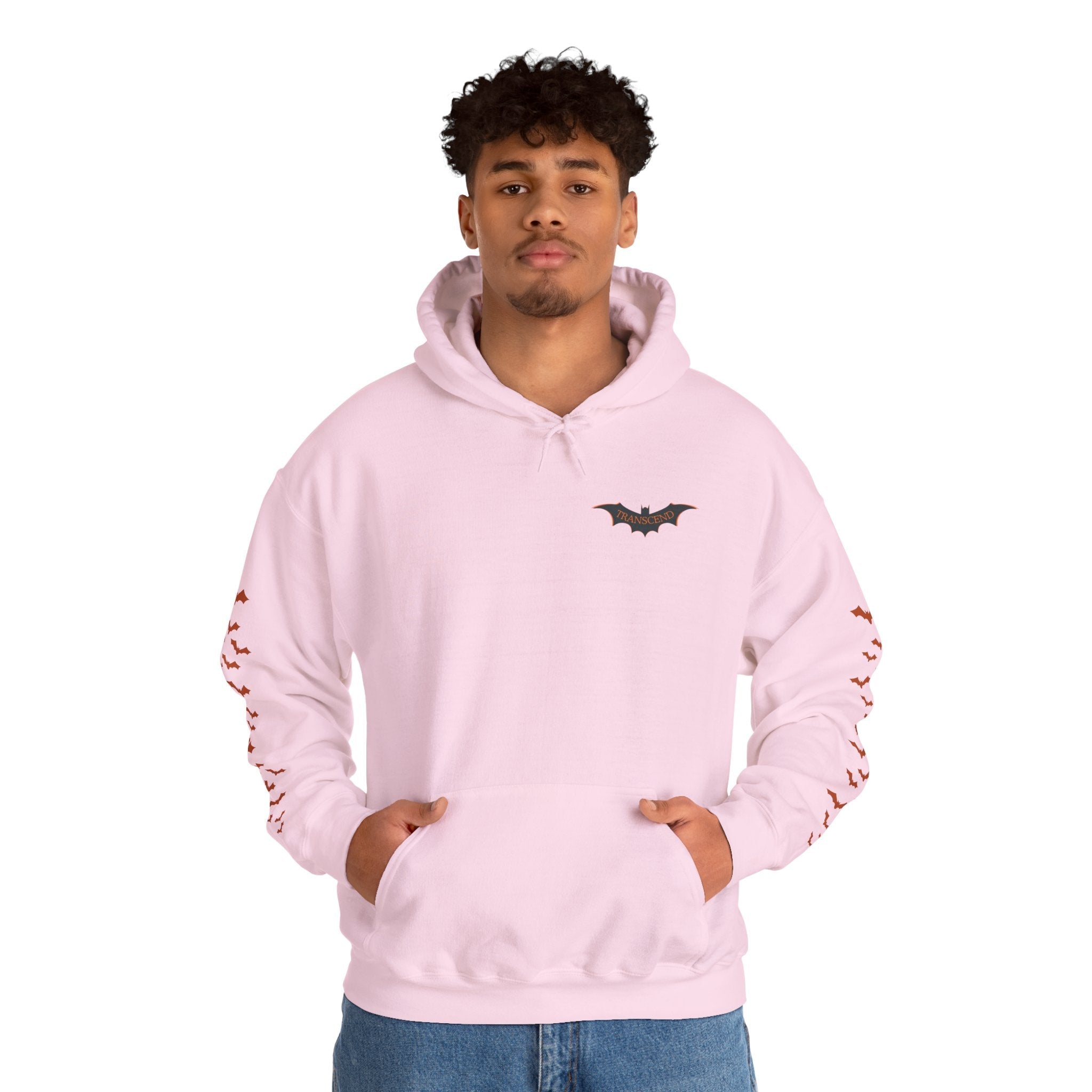 Haunted Manor Transcend Hooded Sweatshirt (Unisex) Light Pink
