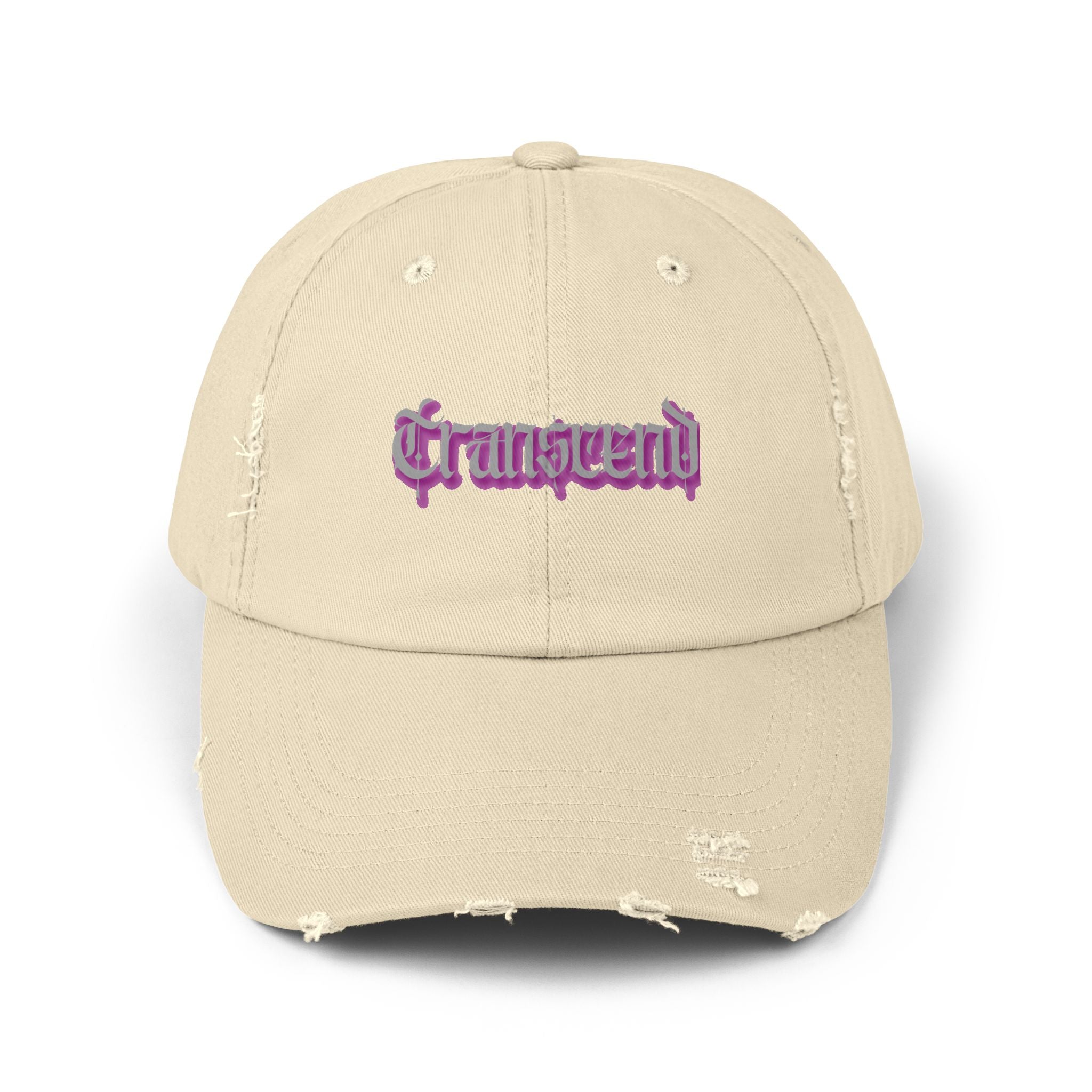 Transcend Gothic Graphic Blackletter Font Distressed Cap (Unisex) Stone