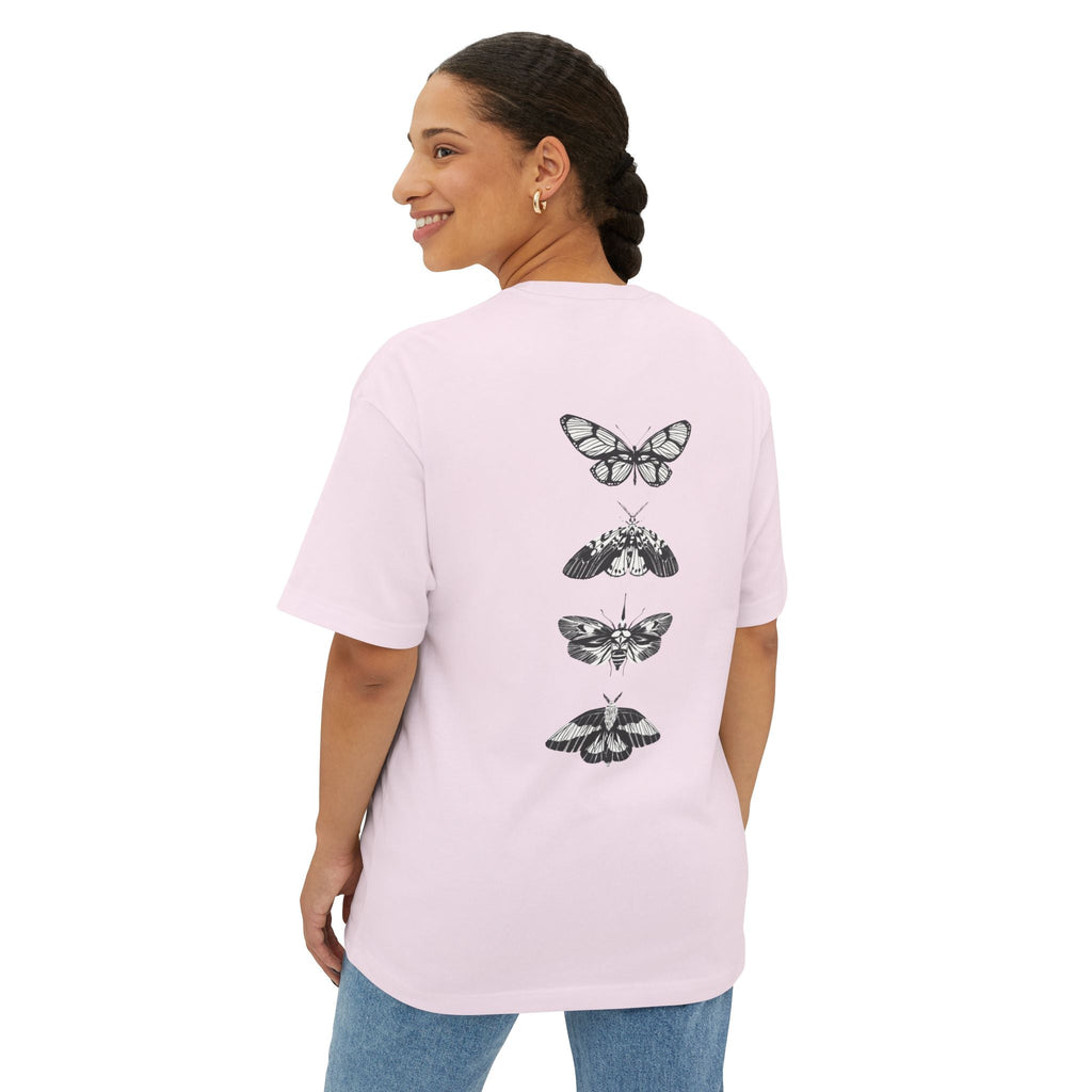 Progress Over Perfection Graphic Oversized Boxy T-Shirt (Unisex) Soft Pink