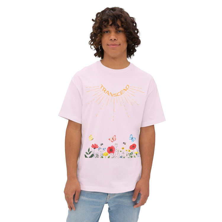 Rise And Grow Double Graphic Transcend T-Shirt (Unisex) Soft Pink