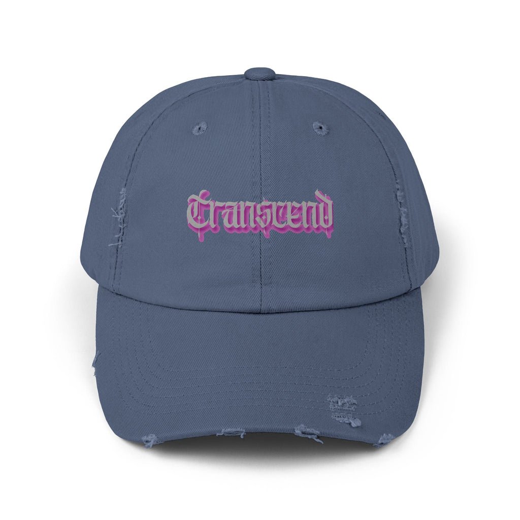 Transcend Gothic Graphic Blackletter Font Distressed Cap (Unisex) Scotland Blue