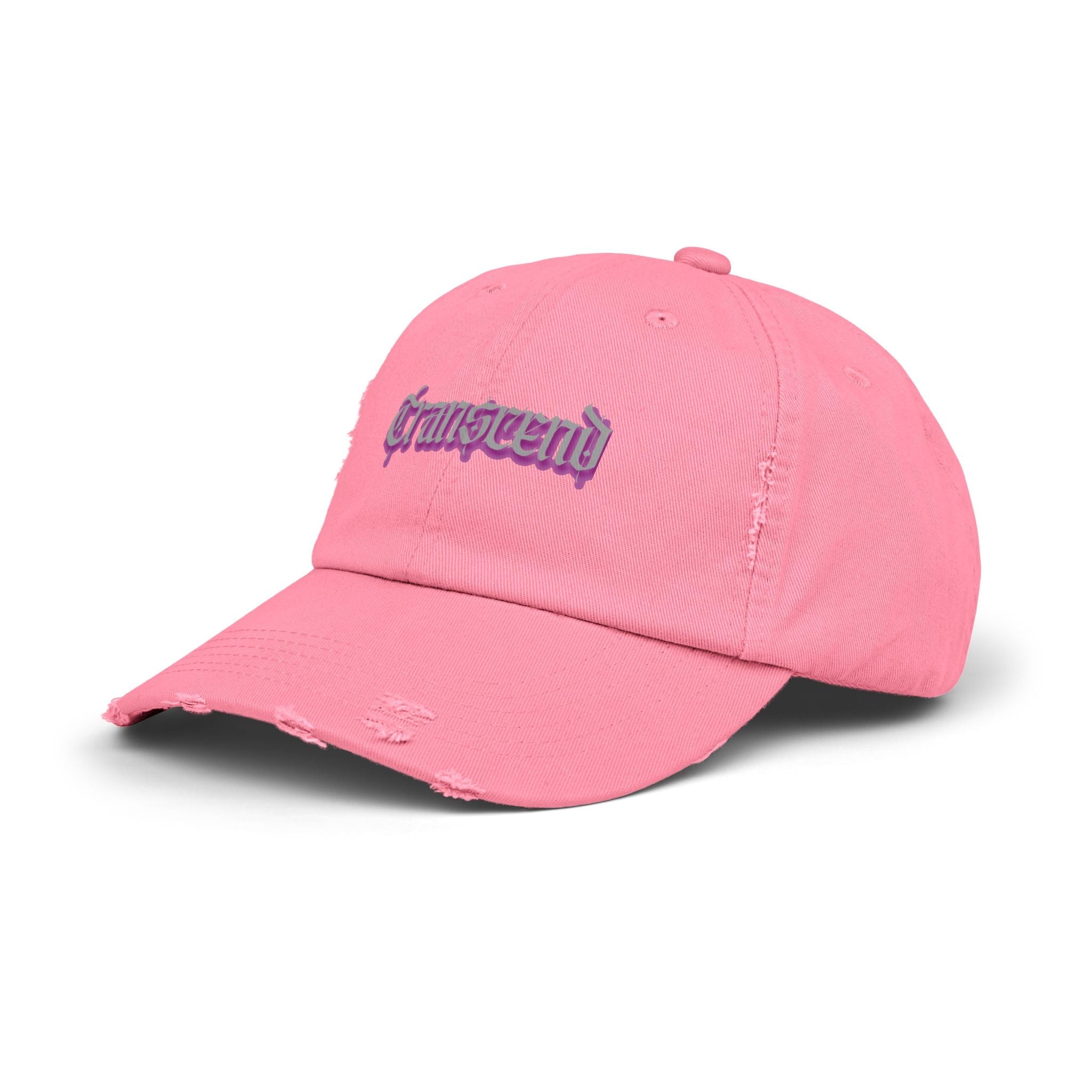 Transcend Gothic Graphic Blackletter Font Distressed Cap (Unisex) True Pink