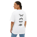 Progress Over Perfection Graphic Oversized Boxy T-Shirt (Unisex) White