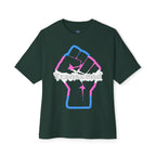 Transcend Power Fist Tee – Strength in Identity T-Shirt (Unisex) Forest Green