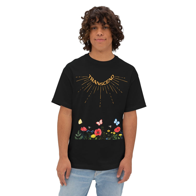 Rise And Grow Double Graphic Transcend T-Shirt (Unisex) Black