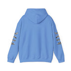 Progress Over Perfection Graphic Hooded Comfy Sweatshirt (Unisex) Carolina Blue