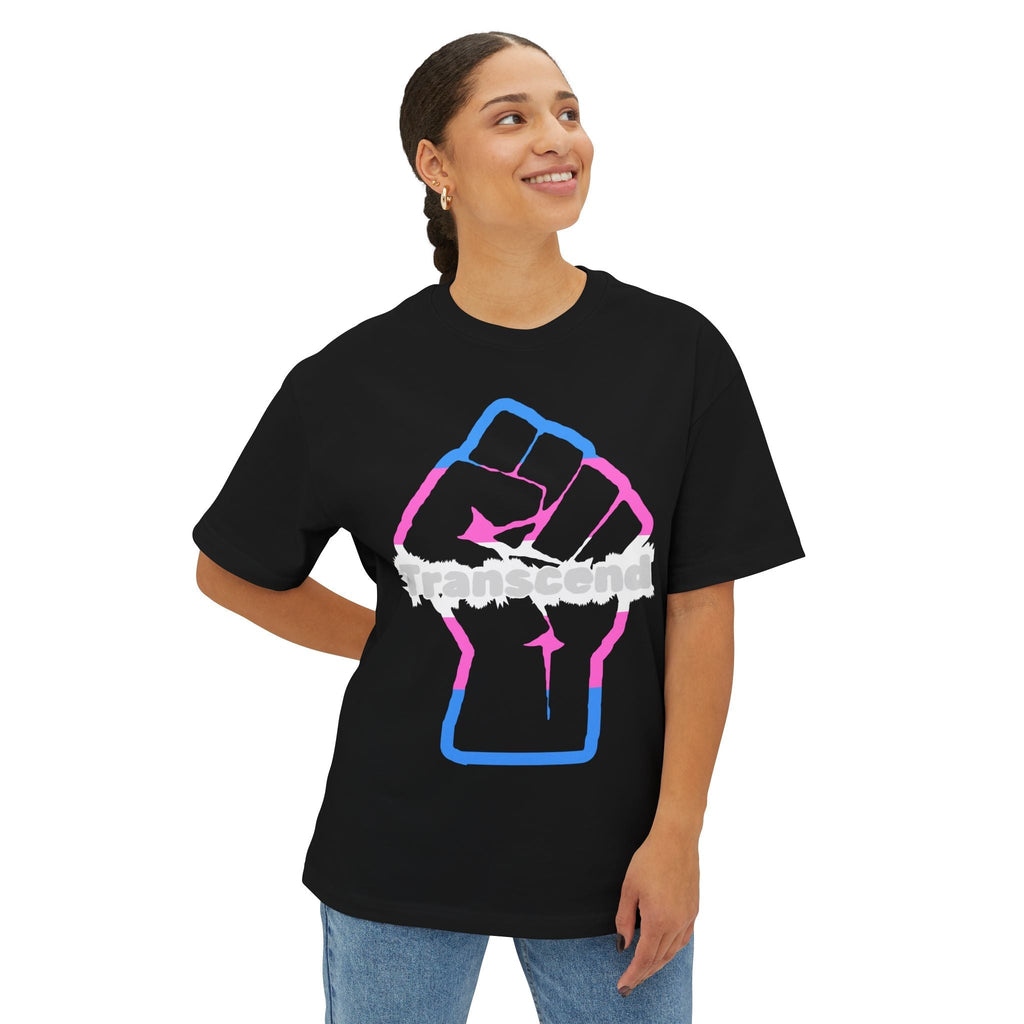 Transcend Power Fist Tee – Strength in Identity T-Shirt (Unisex) Black
