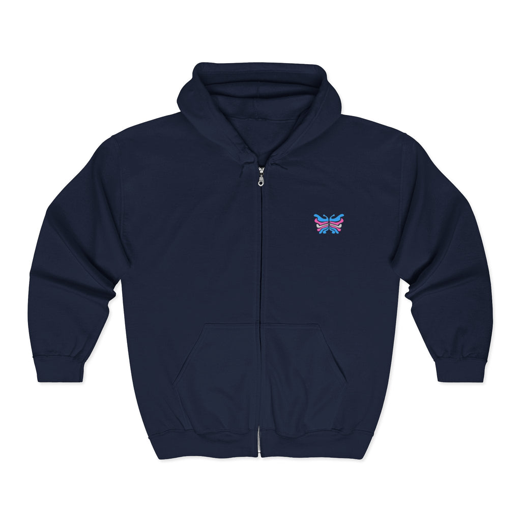 Nightmare Collection Zip-Up Transcend Hoodie (Unisex) Navy