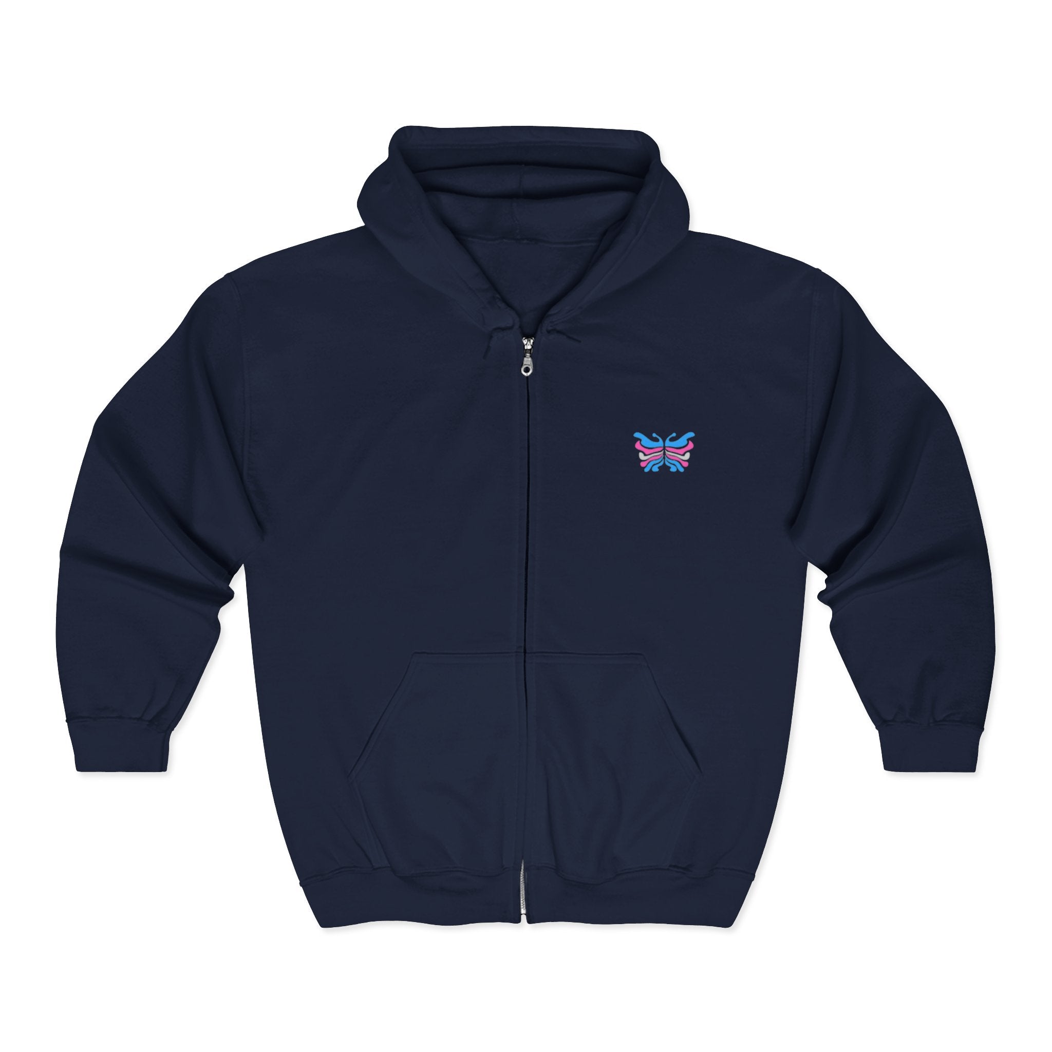 Nightmare Collection Zip-Up Transcend Hoodie (Unisex) Navy