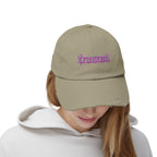 Transcend Gothic Graphic Blackletter Font Distressed Cap (Unisex) Light Olive