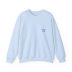 Transcend Logo Crewneck Graphic Long Sleeve Comfy Cotton (Unisex) Light Blue