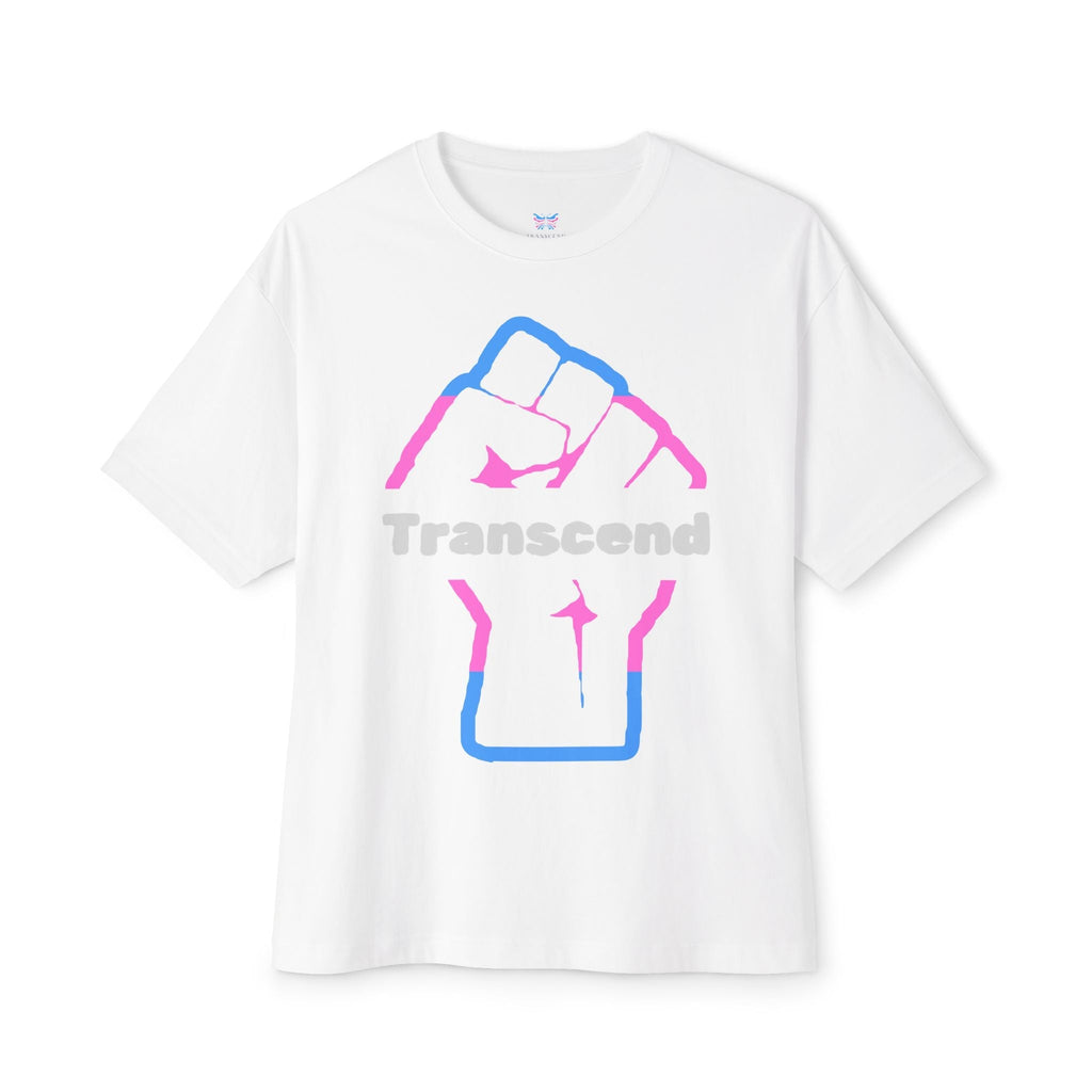 Transcend Power Fist Tee – Strength in Identity T-Shirt (Unisex) White