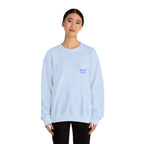 Transcend Logo Crewneck Graphic Long Sleeve Comfy Cotton (Unisex) Light Blue