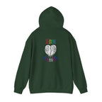 Love Transfolk Gothic Grunge Graphic Transcend Hoodie (Unisex) Forest Green