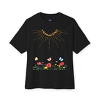Rise And Grow Garden Transcend Graphic Oversized T-Shirt (Unisex) Black