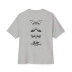 Progress Over Perfection Graphic Oversized Boxy T-Shirt (Unisex) Athletic Grey
