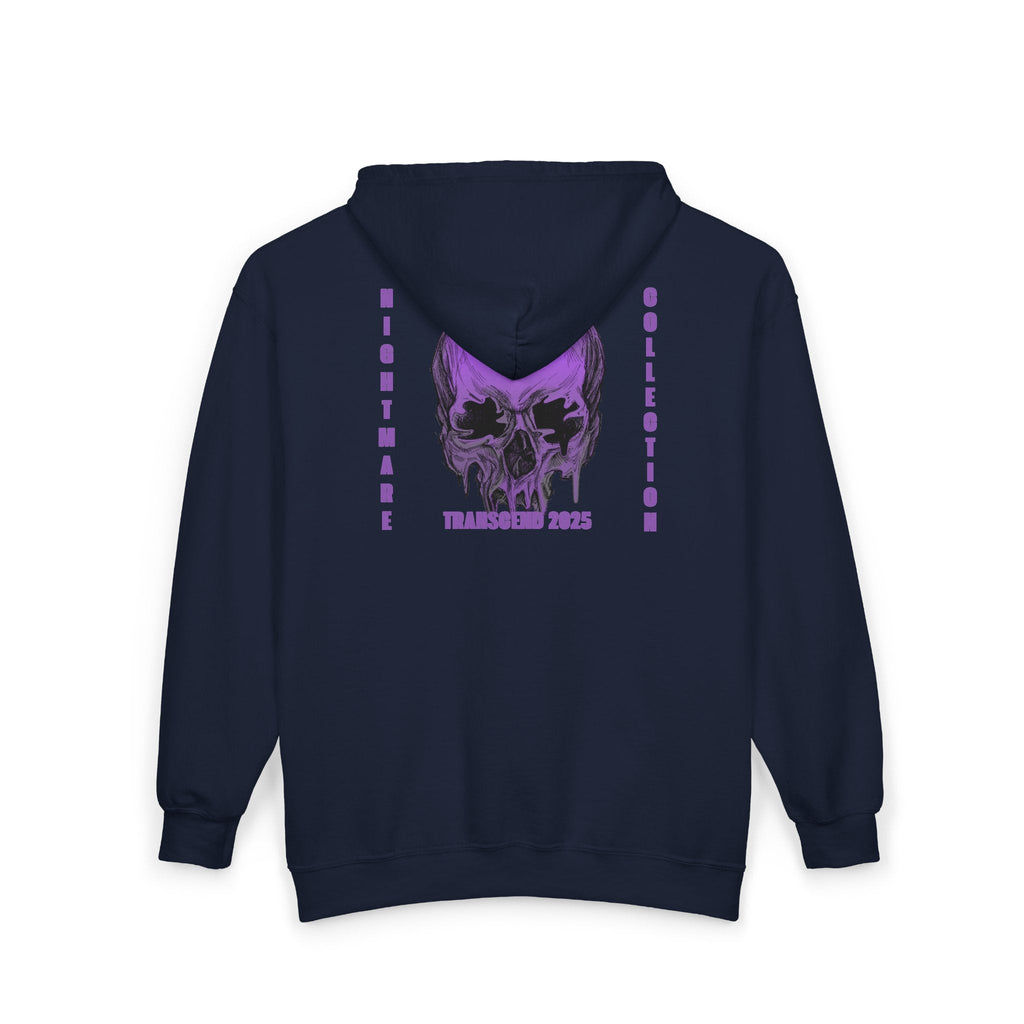 Nightmare Collection Zip-Up Transcend Hoodie (Unisex) Navy