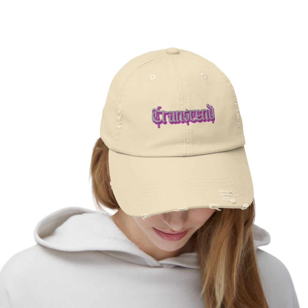 Transcend Gothic Graphic Blackletter Font Distressed Cap (Unisex) Stone