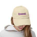 Transcend Gothic Graphic Blackletter Font Distressed Cap (Unisex) Stone