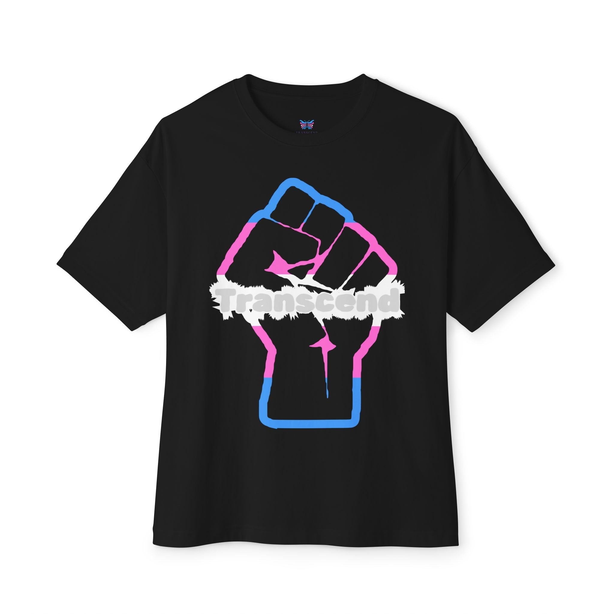 Transcend Power Fist Tee – Strength in Identity T-Shirt (Unisex) Black