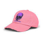 Nightmare Collection Distressed Transcend Baseball Cap (Unisex) True Pink