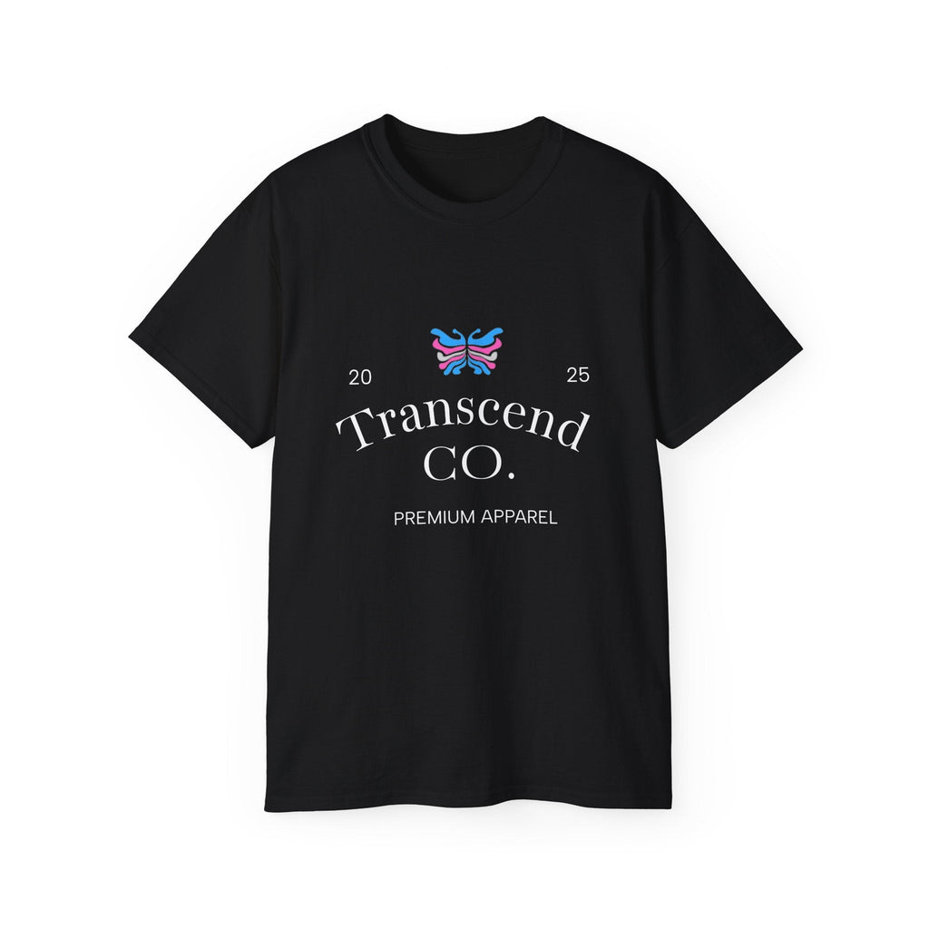 Transcend CO. Premium Tee Ultra Cotton Graphic T-Shirt (Unisex) Black