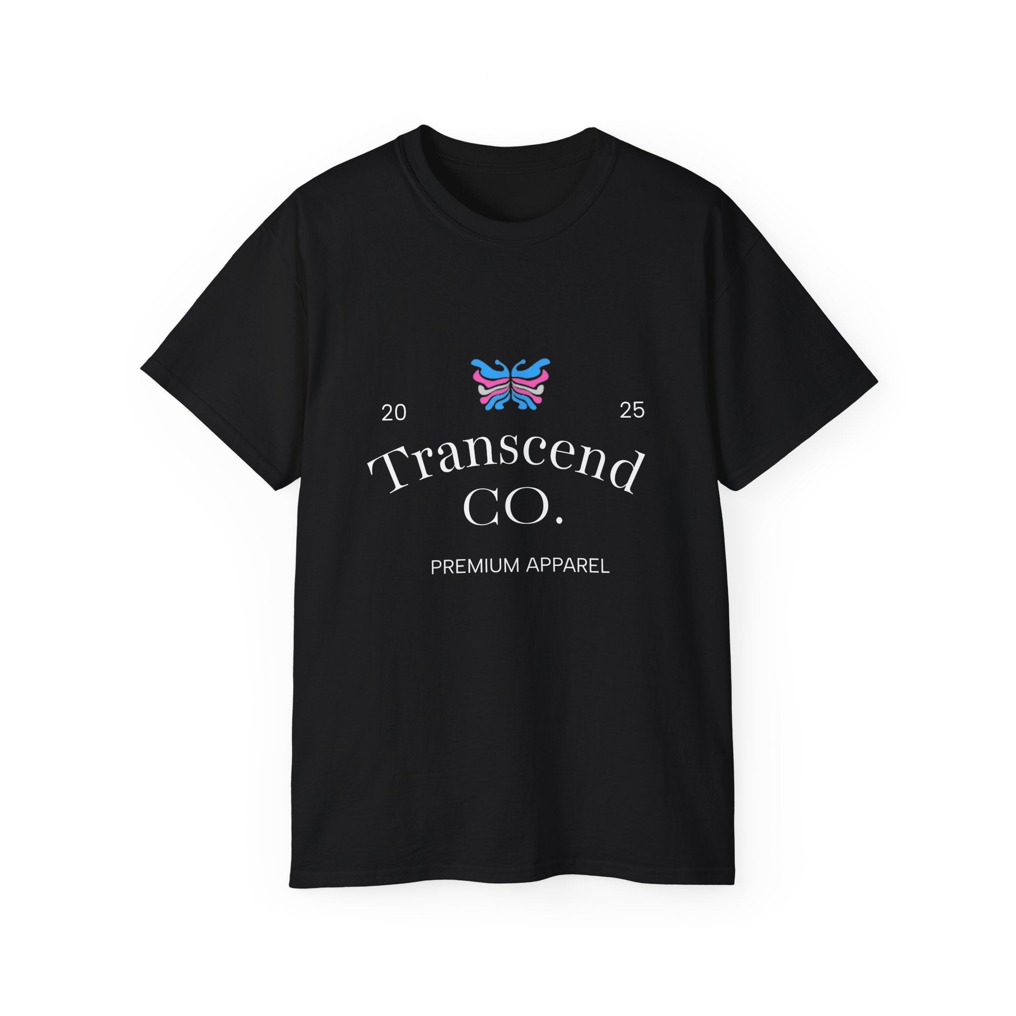 Transcend CO. Premium Tee Ultra Cotton Graphic T-Shirt (Unisex) Black